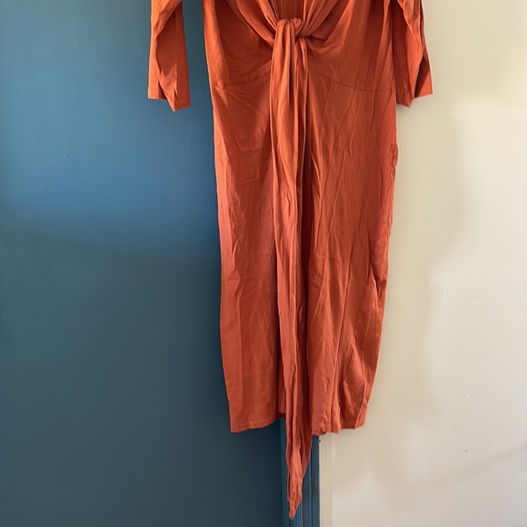 ZARA BASIC Front Tie Dress - Picture 3 of 7